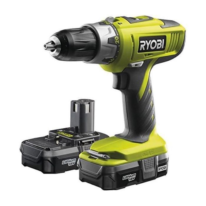 RYOBI LLCDI18022 COMBI DRILL 18V 2 X 1.3AH LIO