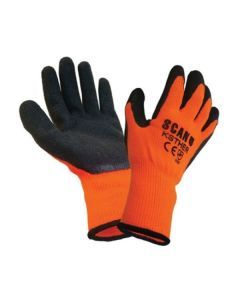 SCAN THERMAL ORANGE LAYTEX GLOVE - 3PK
